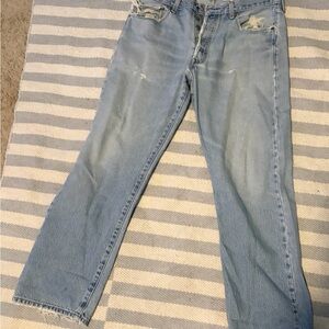 Levi's Light Blue Straight Leg Jeans